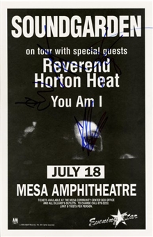 Soundgarden Signed Tour Poster